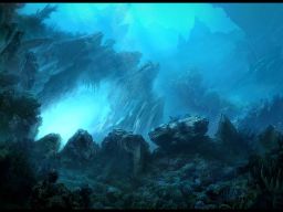 Underwater Matte Painting for Annie Leibovitz Disney AD